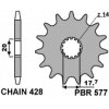 Sekundární řetězové kolečko PBR Sprockets pro DERBI GPR/ KAWASAKI/ MZ/ YAMAHA 80/85/125/200/250 mod.428