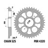 Rozeta ocelová temperovaná PBR SPROCKETS pro DUCATI SBK/ Monster/ Multistrada/ Hypermotard/ Streetfighter/ 848/916/996/998/MS S2R mod.525