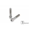 Sada 2 ks titanových šroubů CNC RACING pro brzdové třmeny BREMBO (M10 x 1,25 x 55 mm)