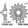 Sekundární řetězové kolečko PBR Sprockets pro Honda 600/650/900/1000/1100/ CBR/CB-F/CRF Africa TWIN/XL-V mod.525