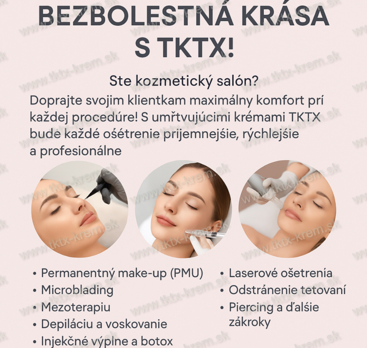 TKTX a Kozmetické salóny