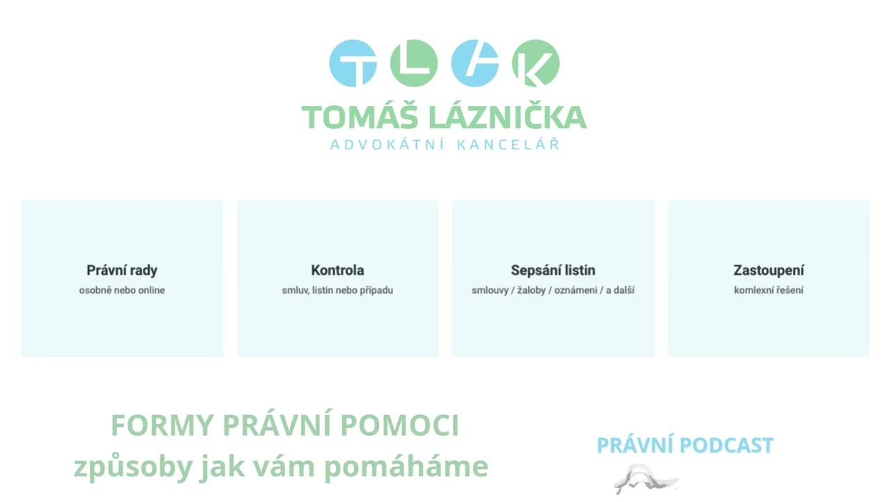 Videopodcast: Jak vybrat správnou formu právní pomoci (Návod)