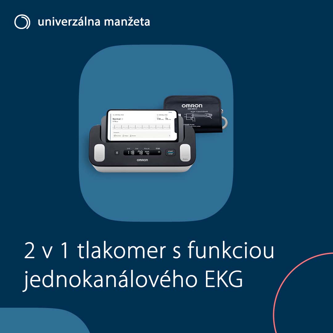 Tlakomer s EKG OMRON Complete