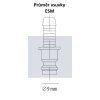 průměr vsuvky ESM