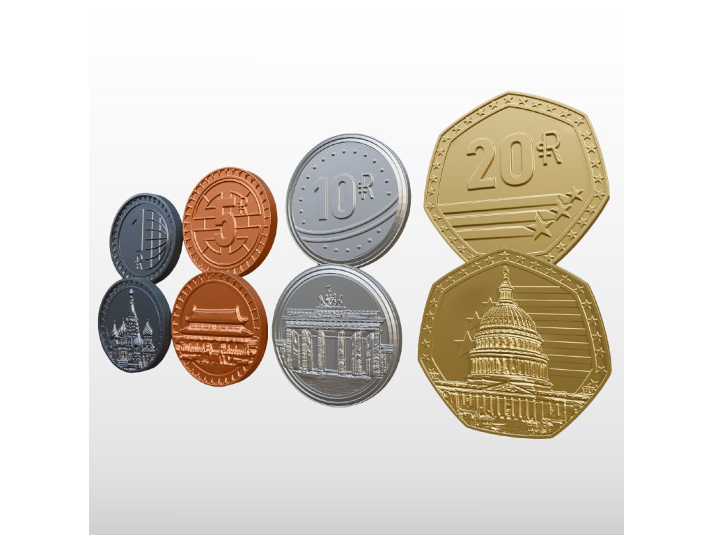 Hegemonic Project Games World Order - kovové mince