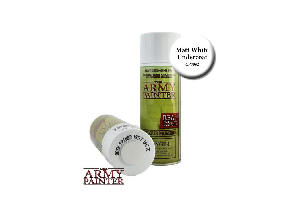 Army Painter - Base Primer - Matt White Spray 400ml - TLAMA games
