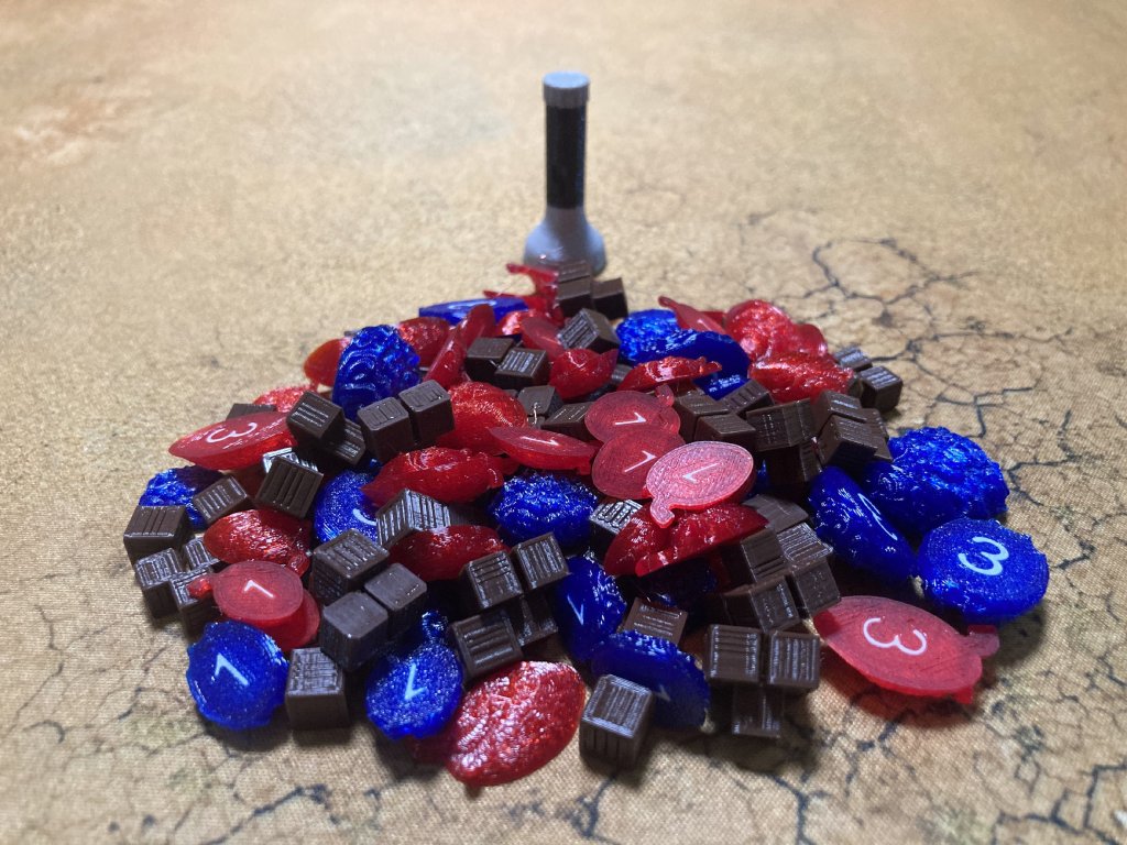 TLAMA games Arkham Horor LCG - 3D žetony