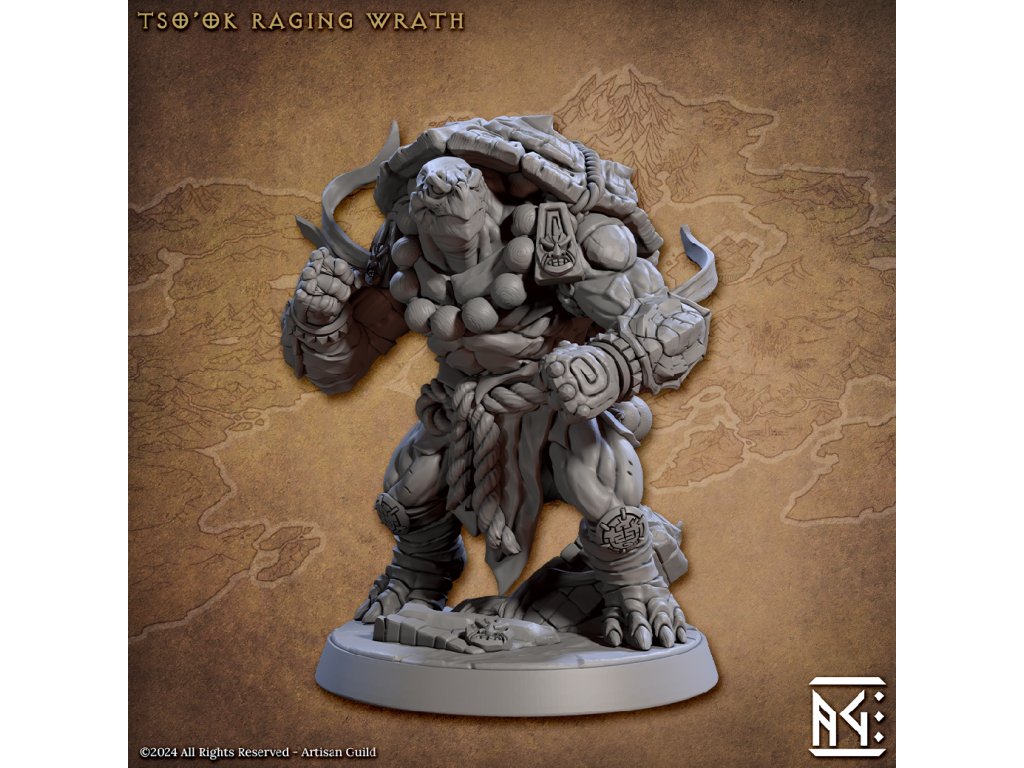 Artisan Guild Antropomorphes - Tso'ok Raging Wrath Jadeshel Turtlekin