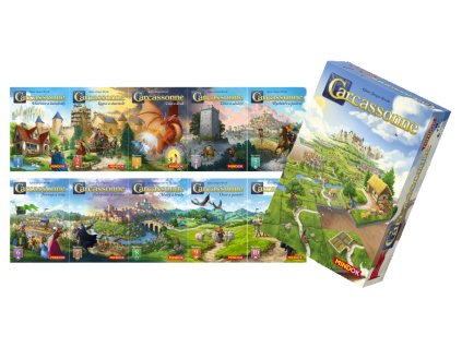 carcasonne vyhodny set vsech 10 rozsireni zakladni hra zdarma