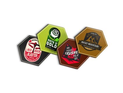 Deep Rock Galactic: The Board Game - Set pivních podtácků