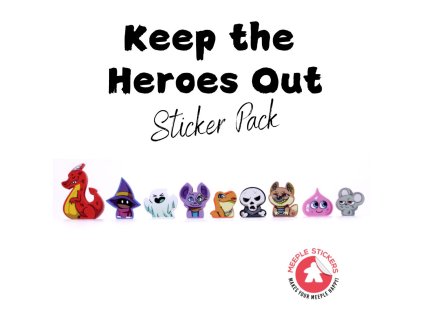 Samolepky pro Příšeří: Hrdinům vstup zakázán  (Keep the Heroes Out! Stickers)