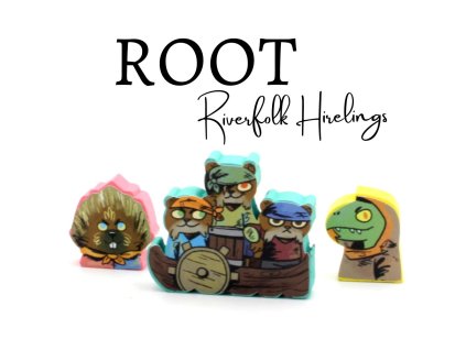 Samolepky pro Root: Pomocníci Říčního lidu  (Root Riverfolk Hirelings Stickers)