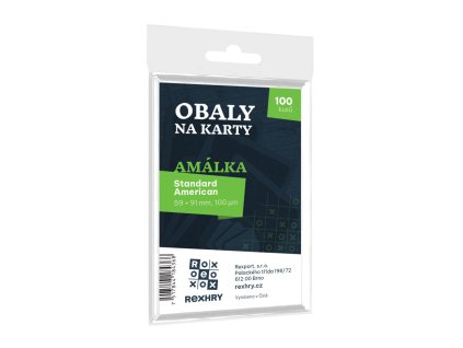 obaly na karty rex standard american amalka 59 x 91 mm 100ks