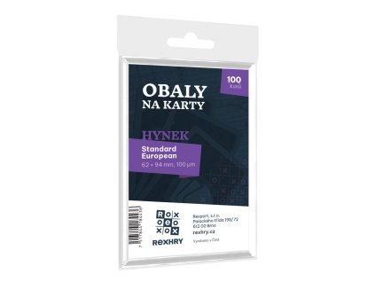 obaly na karty rex standard european hynek 62 x 94 mm 100ks