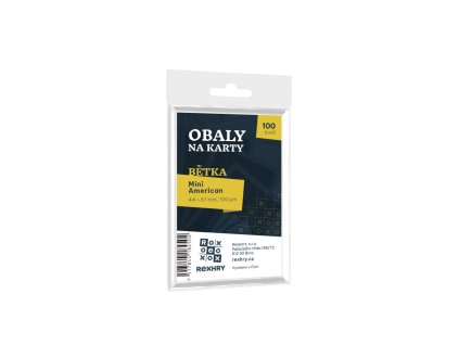obaly na karty rex mini american betka 44 x 67 mm 100ks