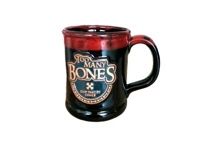 Too Many Bones: Sculpted Ceramic Mug