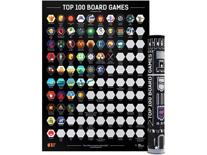 Board Game Geek - Scratch-Off Poster Top 100 Board Games