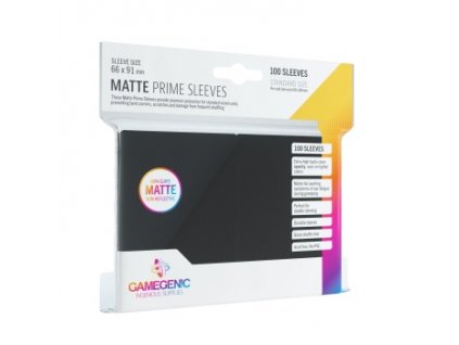 Gamegenic - Obaly na karty Matte Prime Sleeves Black - 100 ks