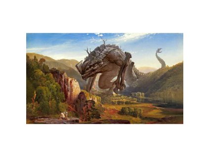 Kraken Wargames - Kraken Wargames Playmat - Kaiju Evening (61 x 35 cm)