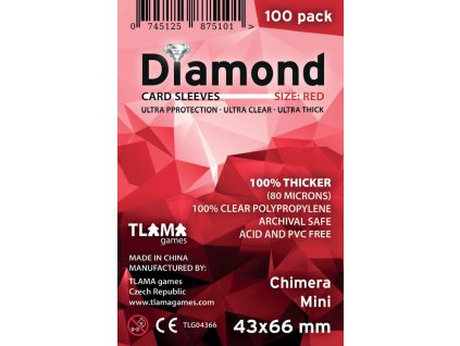 TLAMA games - Obaly na karty Diamond Red: Chimera Mini (43x66 mm)