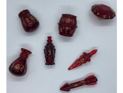 PolyHero+Dice+Rogue+7 Dice+Set+Roguish+Rouge+01