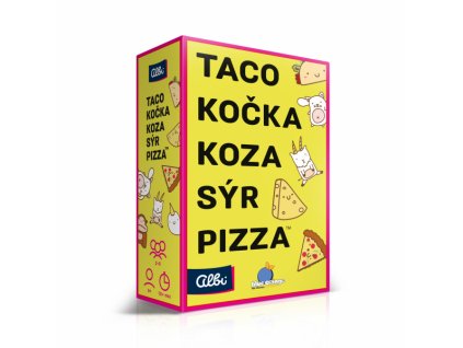 Taco, kočka, koza, sýr, pizza