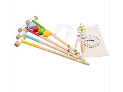 Bigjigs Toys - Dřevěný Kroket Garden