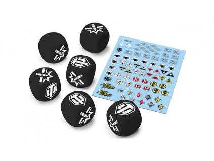 Gale Force Nine - World of Tanks Miniatures Game - Tank Ace Dice and Decals