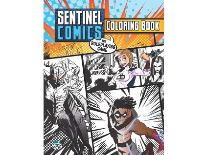 Greater Than Games - Sentinel Comics: The RPG Coloring Book