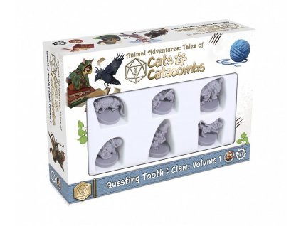 animal adventures cats catacombs questing tooth claw miniatures 6 pack volume 1 english 0 800 800