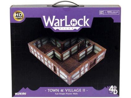 WizKids - WarLock Tiles: Town & Village II - Full Height Plaster Walls