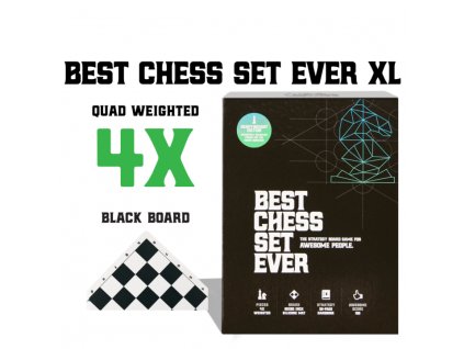 Best Chess Set Ever - Best Chess Set Ever XL (Black Board) 4X