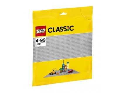 LEGO Šedá podložka na stavění 10701