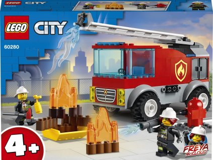 LEGO Hasičské auto s žebříkem 60280