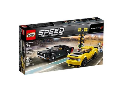 LEGO 2018 Dodge Challenger SRT Demon a 1970 Dodge Charger R/T 75893