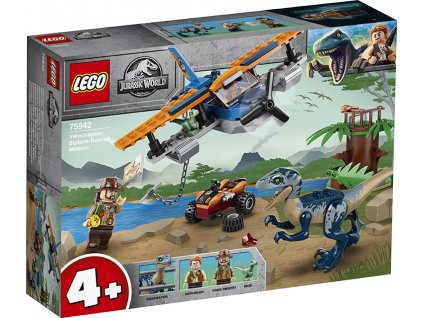 LEGO Velociraptor: Záchranná mise s dvouplošníkem 75942