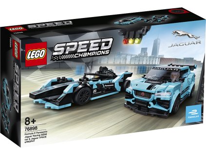 LEGO Formula E Panasonic Jaguar Racing GEN2 car & Jaguar I-PACE eTROPHY 76898