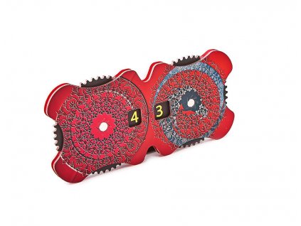 Double Dial Floral Red