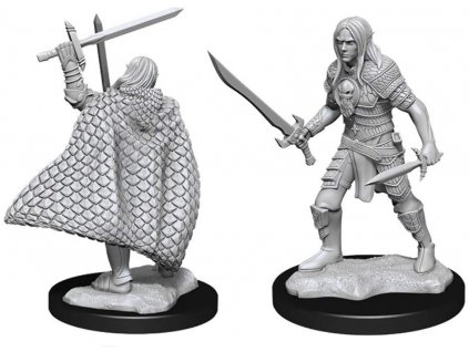 WizKids - Pathfinder Battles Deep Cuts Unpainted Miniatures - Elf Fighter Male