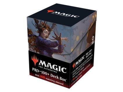 Ultra Pro - Commander Innistrad Midnight Hunt PRO 100+ Deck Box and 100ct sleeves V1 for Magic: The Gathering