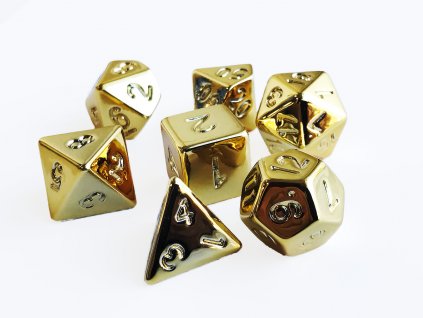 Sada 7 "metalických" kostek pro RPG