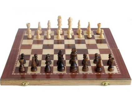 Sedco - Šachy Sedco dřevěné 96 C02 černo/bílé 29x29 cm