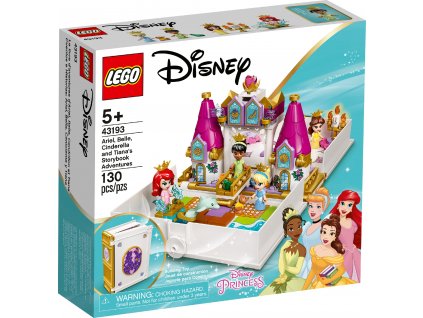 LEGO Ariel, Kráska, Popelka a Tiana a jejich pohádková kniha dobrodružství 43193