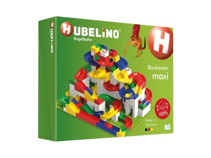 Hubelino - HUBELINO Kuličková dráha - set s kostkami Maxi 213 ks
