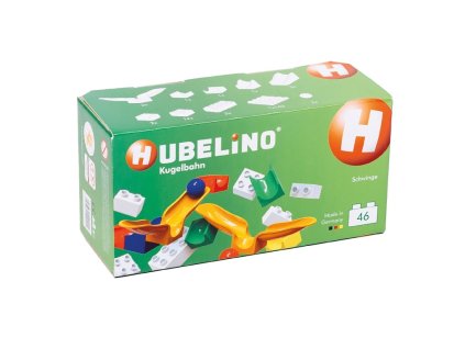 Hubelino - HUBELINO Kuličková dráha - rozšíření 46 ks, s houpačkou