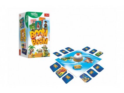 Trefl - Boom Boom Rodina Trefliků společenská hra v krabici 14x26x10cm