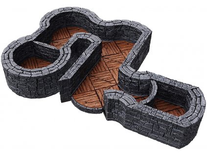 WizKids - WarLock Tiles: Expansion Pack - 1 in. Dungeon Angles & Curves