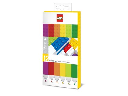 LEGO Stationery - LEGO Fixy, mix barev - 12 Ks