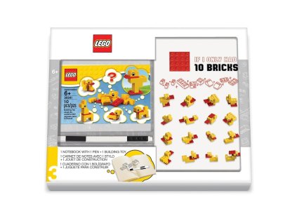 LEGO Stationery - LEGO Stationery Classic Kachny - zápisník s perem a stavebnicí