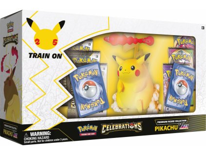 Nintendo - Pokémon TCG: Celebrations Pikachu VMax Figure Box